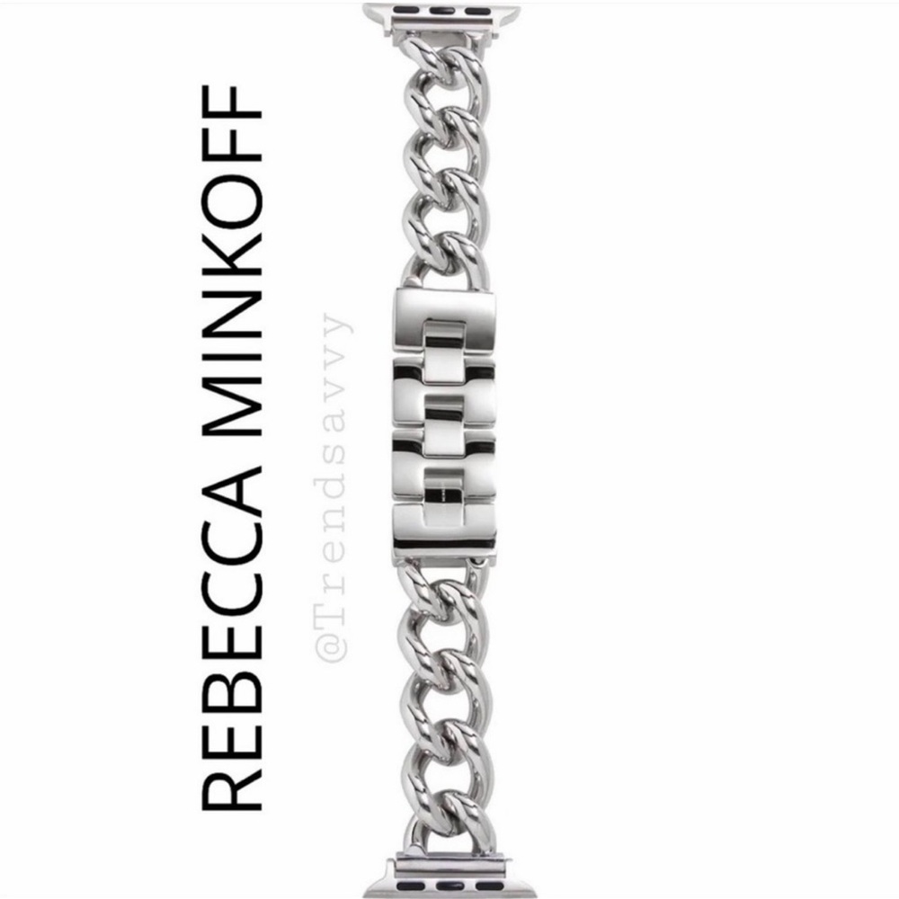 REBECCA MINKOFF Silver Stainless Steel Watch Bracelet Band 20MM NWT